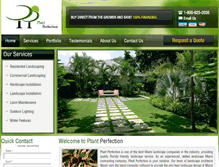 Tablet Screenshot of plantperfection.com